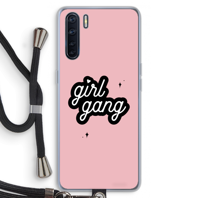 Girl Gang: Oppo A91 Transparant Hoesje met koord