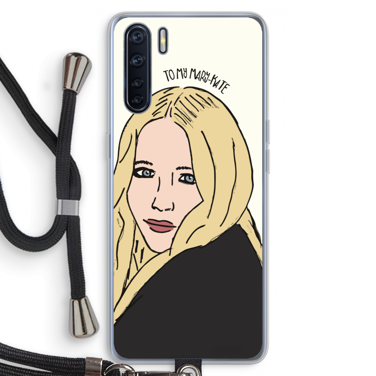 Mary Kate: Oppo A91 Transparant Hoesje met koord