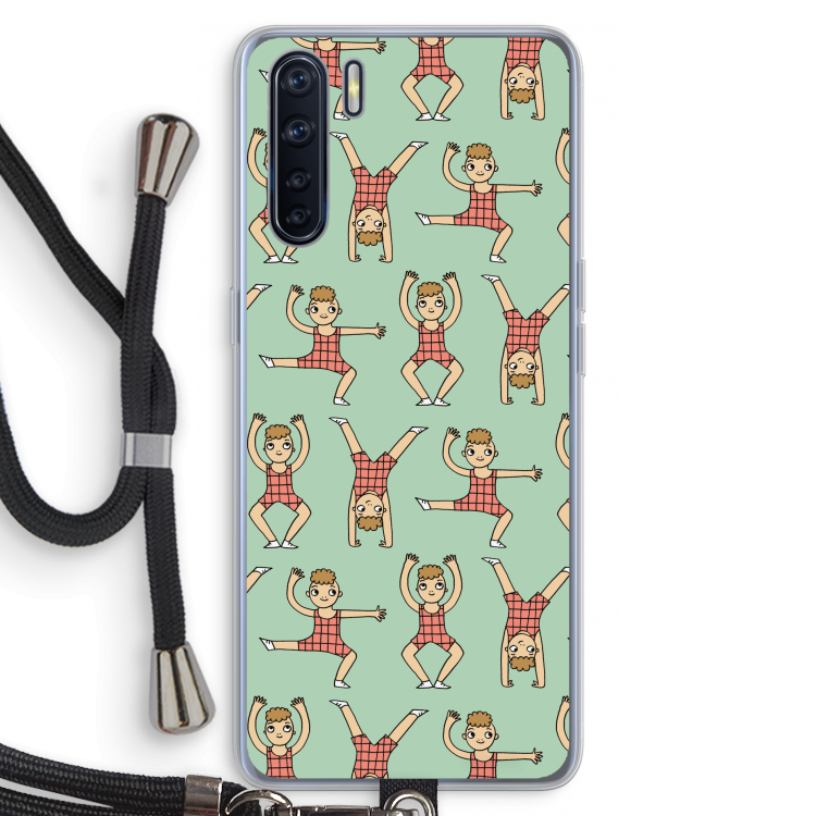 Gymboys: Oppo A91 Transparant Hoesje met koord