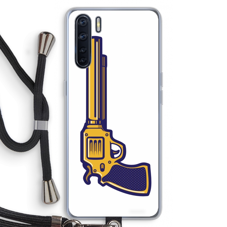 Pew Pew Pew: Oppo A91 Transparant Hoesje met koord