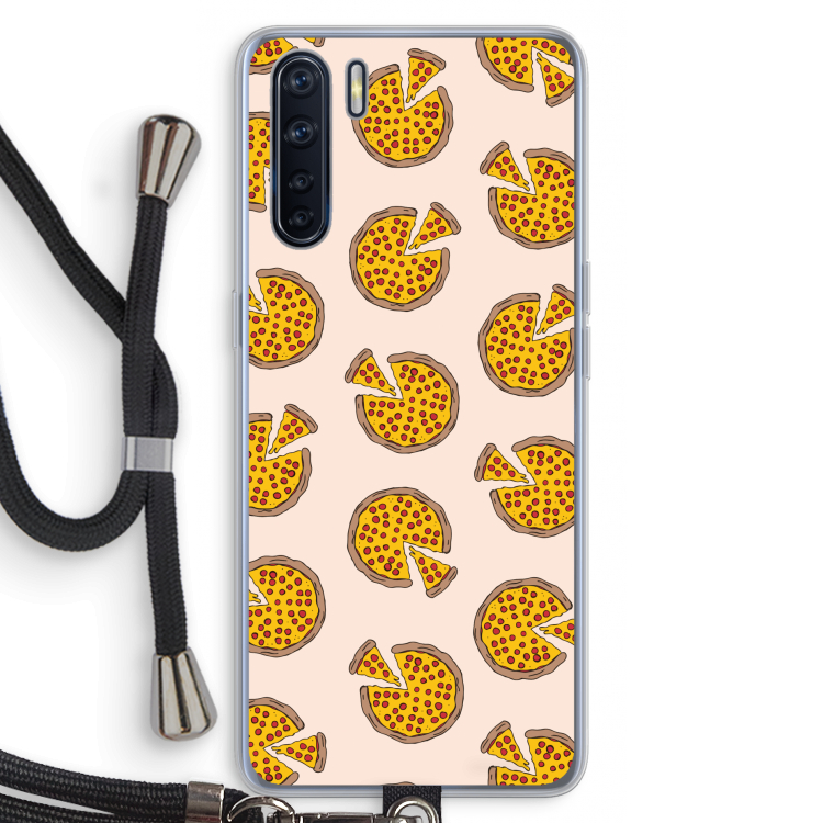 You Had Me At Pizza: Oppo A91 Transparant Hoesje met koord