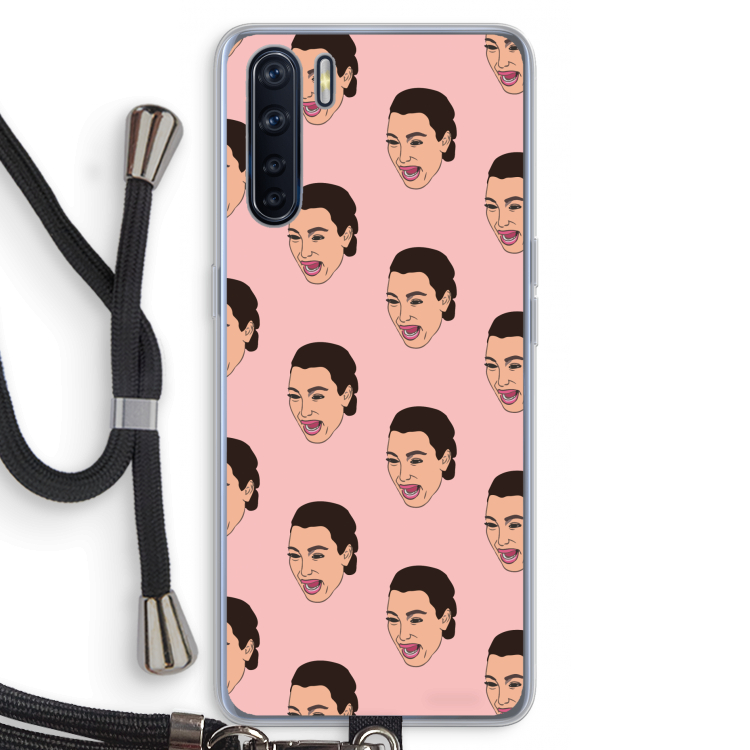Ugly Cry Call: Oppo A91 Transparant Hoesje met koord