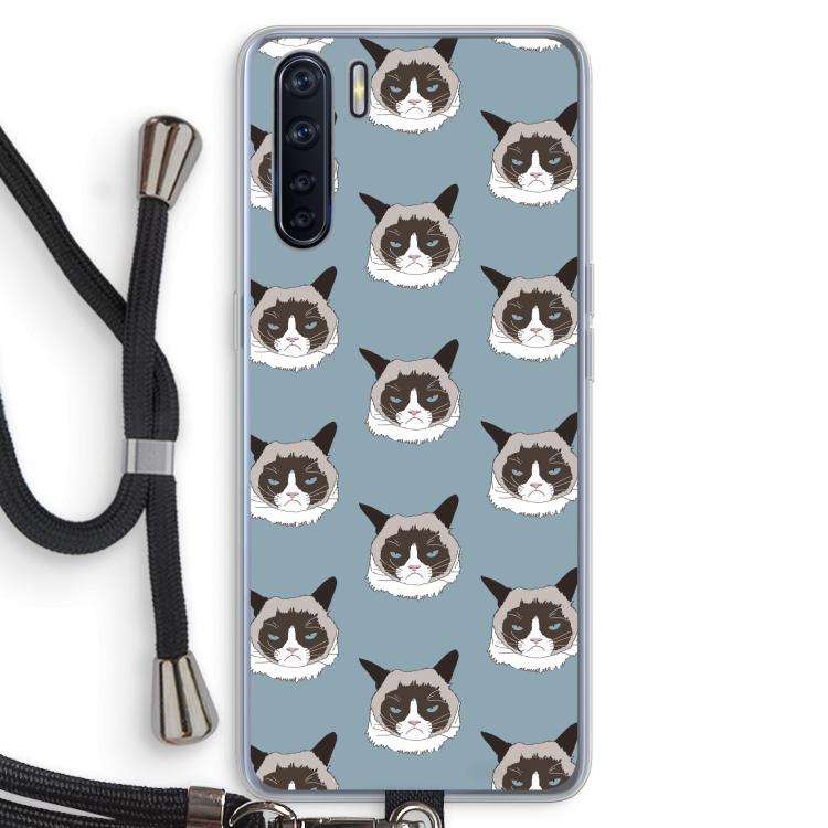 It's a Purrr Case: Oppo A91 Transparant Hoesje met koord