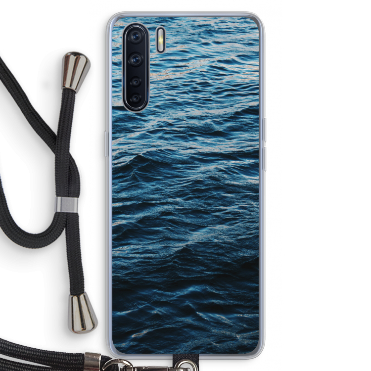 Oceaan: Oppo A91 Transparant Hoesje met koord