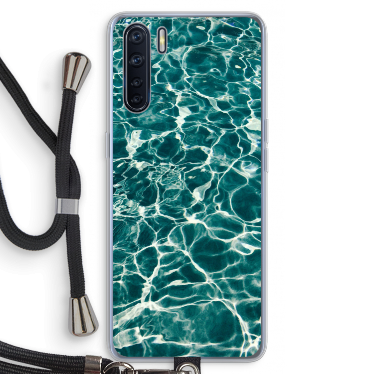 Weerkaatsing water: Oppo A91 Transparant Hoesje met koord