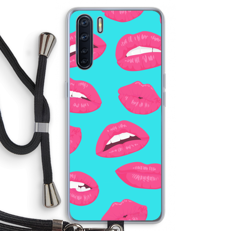 Bite my lip: Oppo A91 Transparant Hoesje met koord