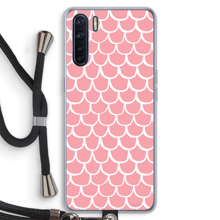 Dakpannetjes: Oppo A91 Transparant Hoesje met koord