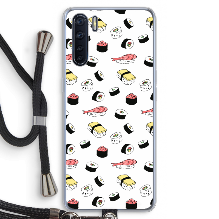 Sushi time: Oppo A91 Transparant Hoesje met koord