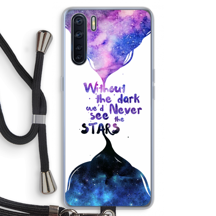 Stars quote: Oppo A91 Transparant Hoesje met koord