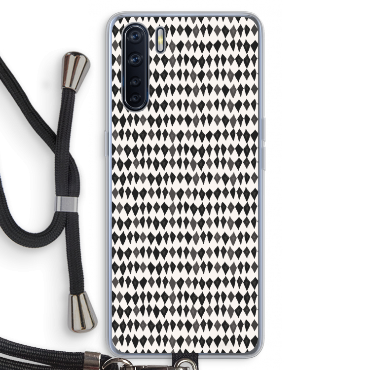 Crazy shapes: Oppo A91 Transparant Hoesje met koord