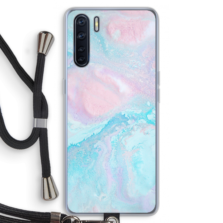 Fantasie pastel: Oppo A91 Transparant Hoesje met koord