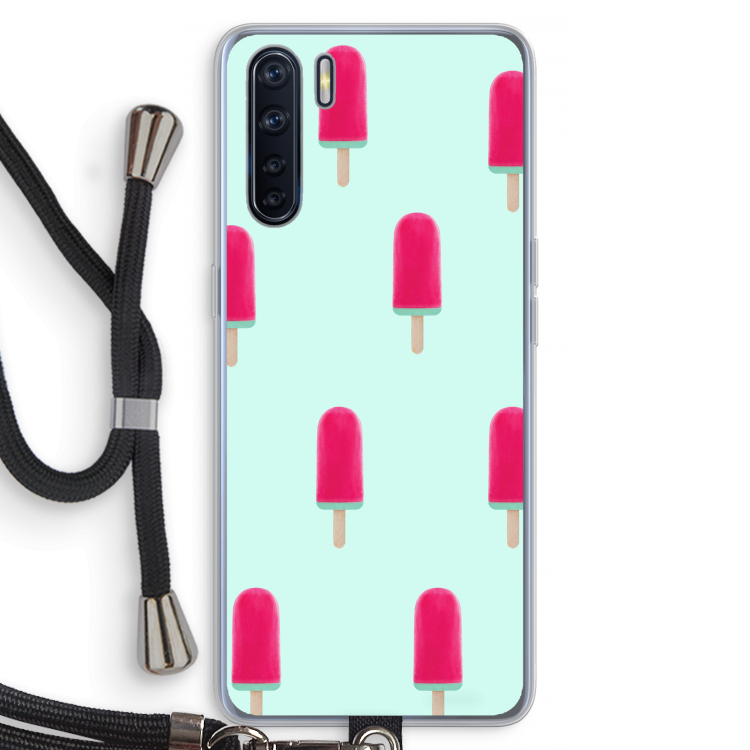 Waterijsje: Oppo A91 Transparant Hoesje met koord