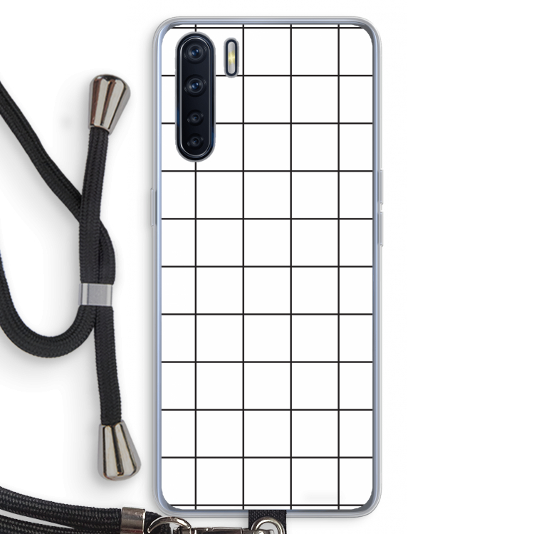 Rooster: Oppo A91 Transparant Hoesje met koord