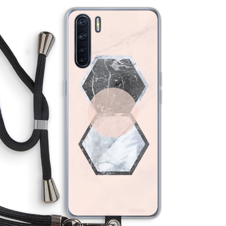 Creatieve toets: Oppo A91 Transparant Hoesje met koord