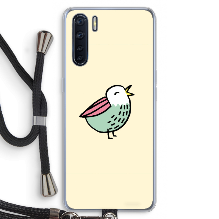 Birdy: Oppo A91 Transparant Hoesje met koord