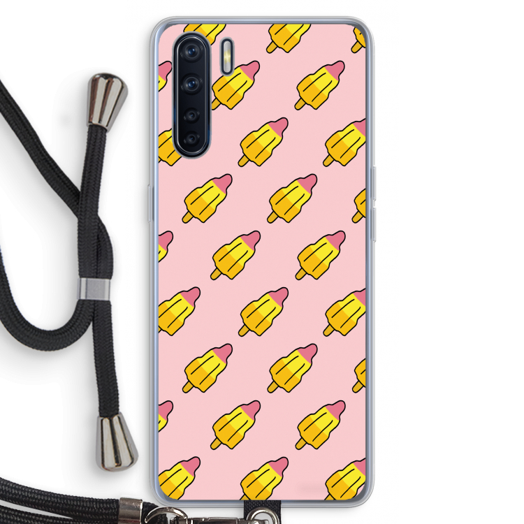 Waterijsjes: Oppo A91 Transparant Hoesje met koord