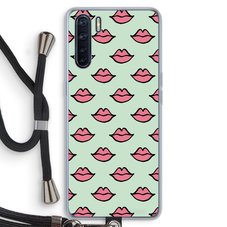 Lipjes: Oppo A91 Transparant Hoesje met koord