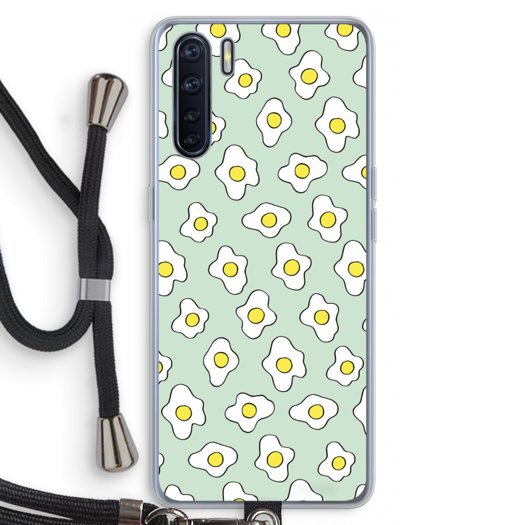 Spiegeleitjes: Oppo A91 Transparant Hoesje met koord