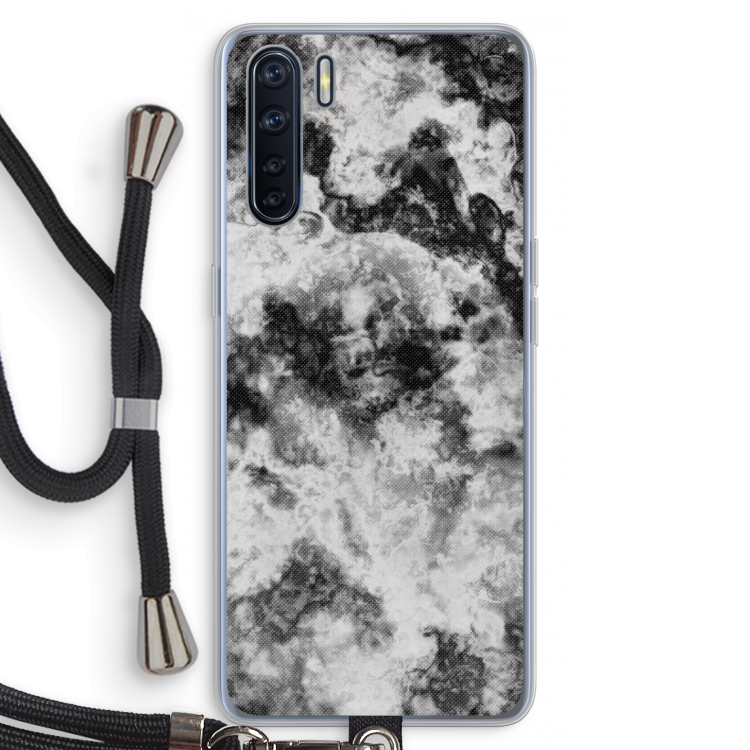 Onweer: Oppo A91 Transparant Hoesje met koord