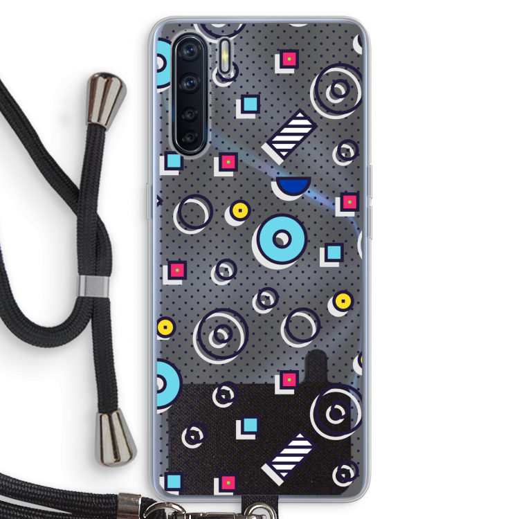 8-bit N°9: Oppo A91 Transparant Hoesje met koord