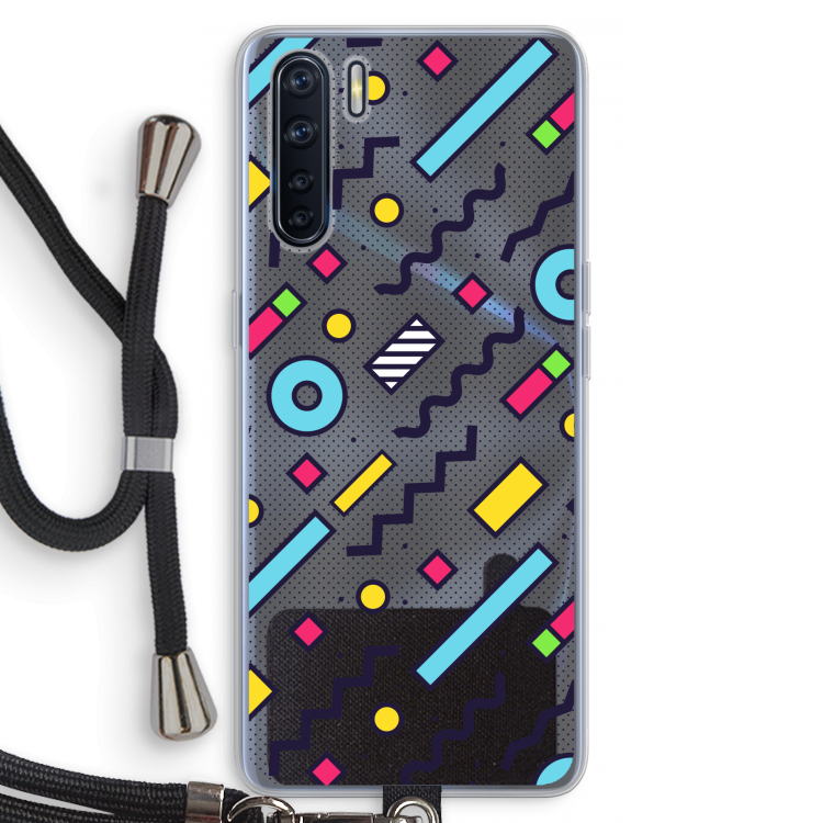 8-bit N°8: Oppo A91 Transparant Hoesje met koord
