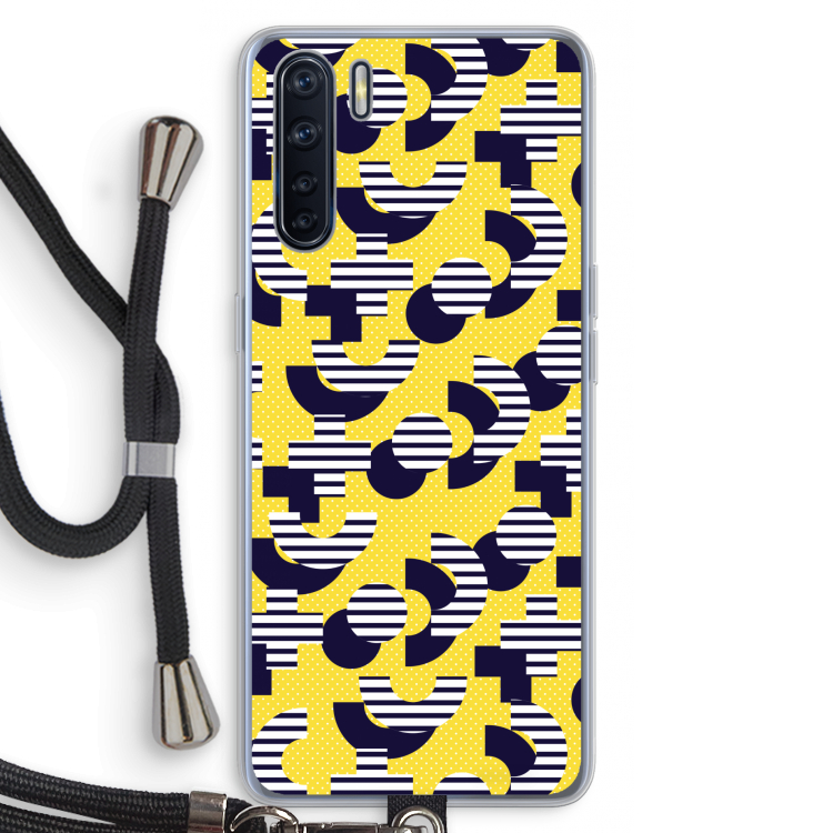 8-bit N°3: Oppo A91 Transparant Hoesje met koord