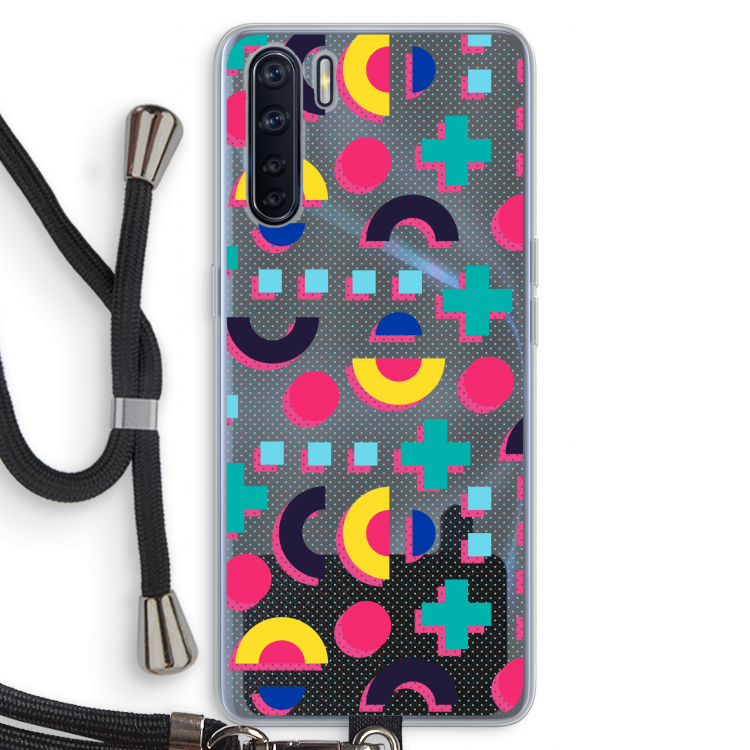 8-bit N°2: Oppo A91 Transparant Hoesje met koord