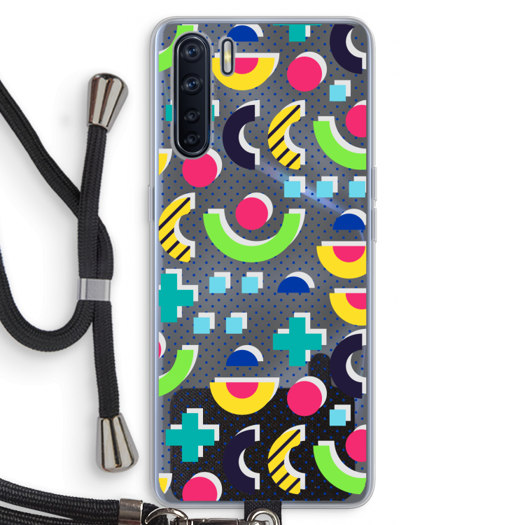 8-bit N°1: Oppo A91 Transparant Hoesje met koord