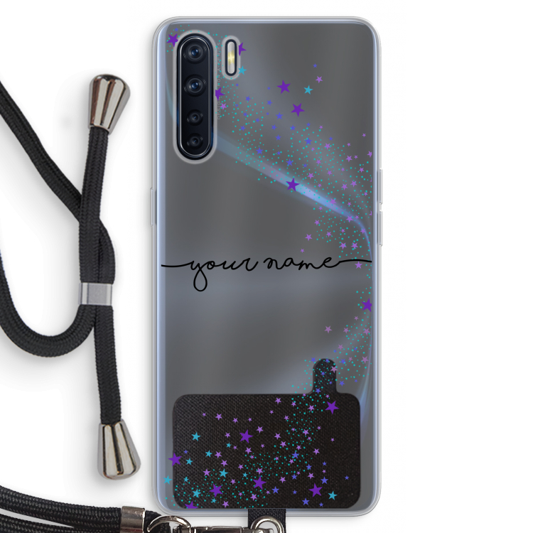 Sterren: Oppo A91 Transparant Hoesje met koord