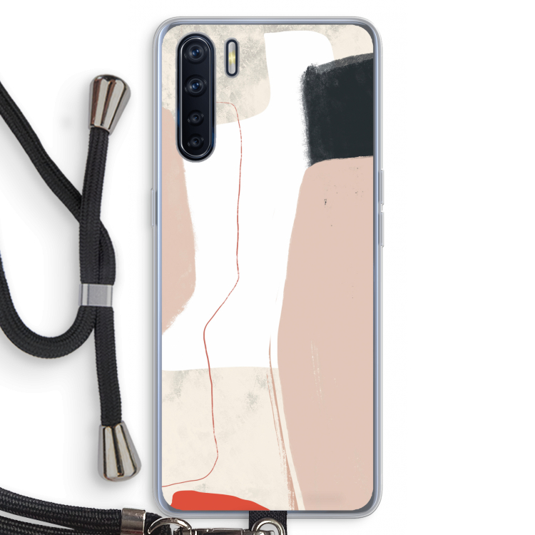 Lava: Oppo A91 Transparant Hoesje met koord