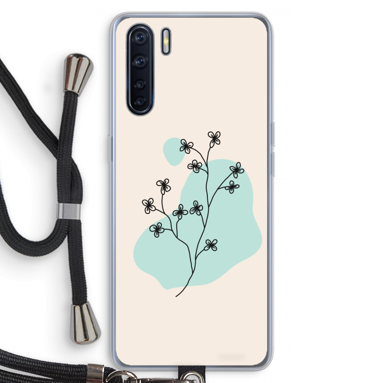 Love your petals: Oppo A91 Transparant Hoesje met koord