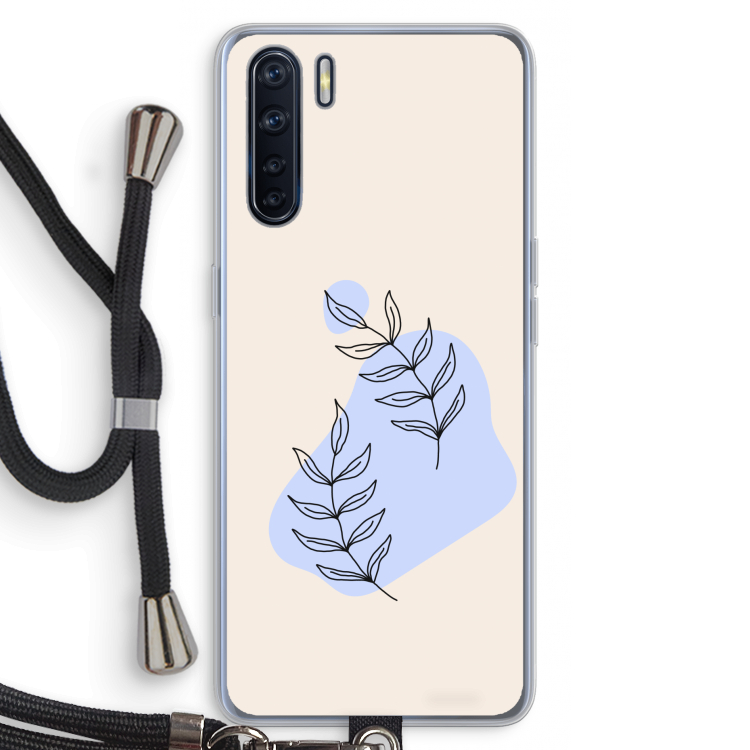 Leaf me if you can: Oppo A91 Transparant Hoesje met koord
