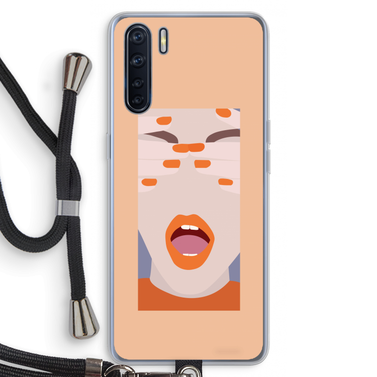 Surprise: Oppo A91 Transparant Hoesje met koord