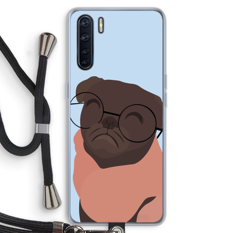 Ludo: Oppo A91 Transparant Hoesje met koord