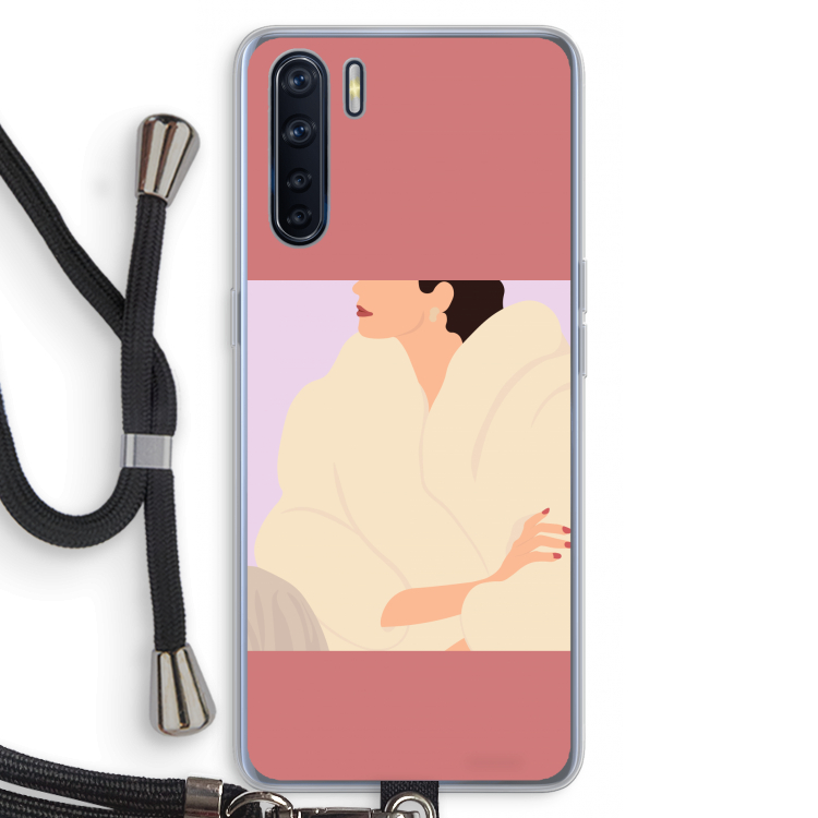 Cosy: Oppo A91 Transparant Hoesje met koord