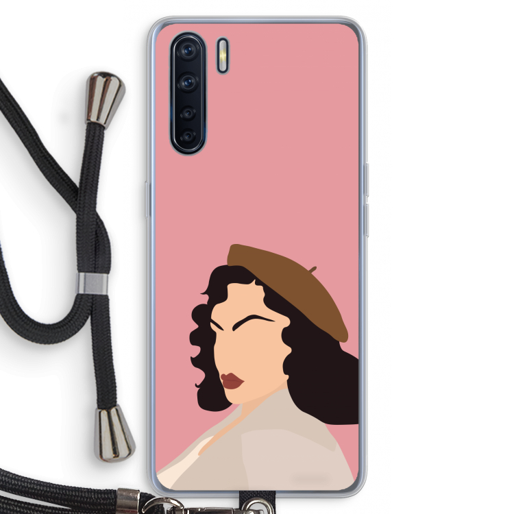 Confidence: Oppo A91 Transparant Hoesje met koord