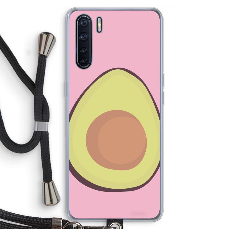 Avocado: Oppo A91 Transparant Hoesje met koord