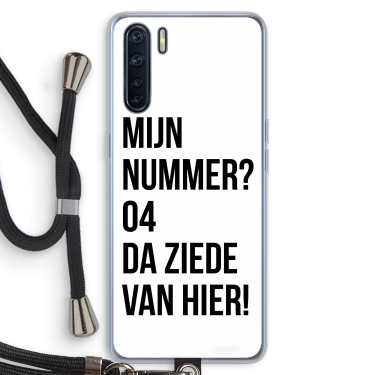 Da ziede van hier: Oppo A91 Transparant Hoesje met koord