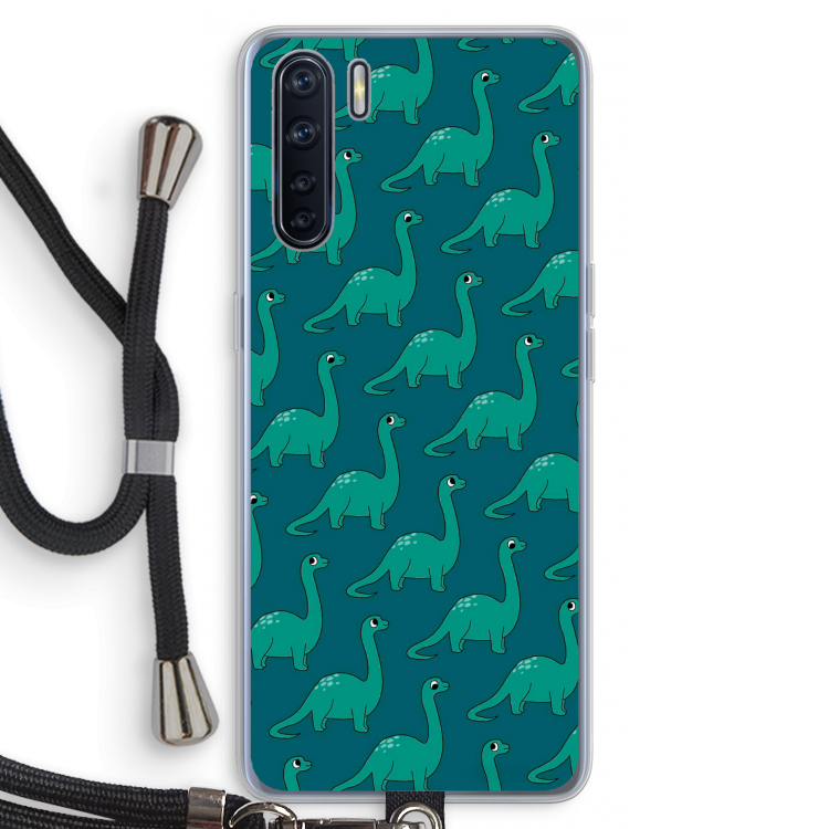 Diplodocus: Oppo A91 Transparant Hoesje met koord