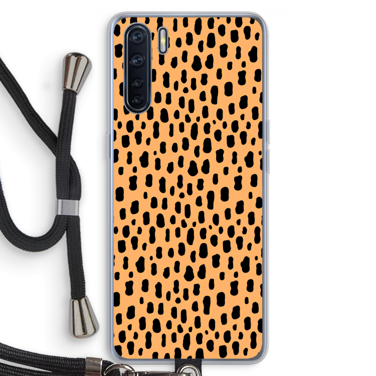 Panter: Oppo A91 Transparant Hoesje met koord