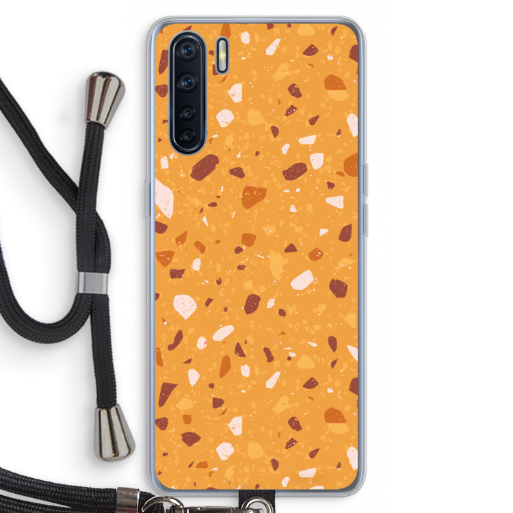 Terrazzo N°24: Oppo A91 Transparant Hoesje met koord
