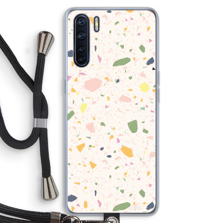 Terrazzo N°21: Oppo A91 Transparant Hoesje met koord