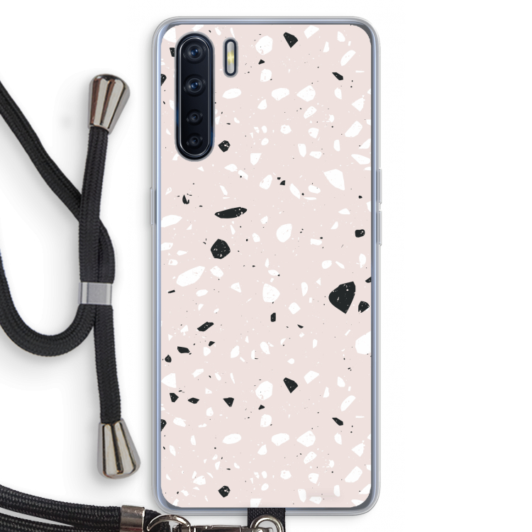 Terrazzo N°20: Oppo A91 Transparant Hoesje met koord