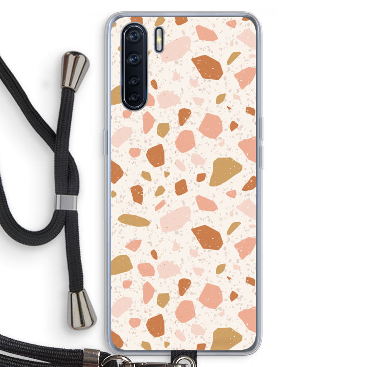 Terrazzo N°18: Oppo A91 Transparant Hoesje met koord