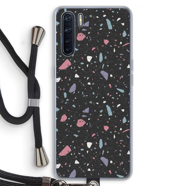 Terrazzo N°16: Oppo A91 Transparant Hoesje met koord