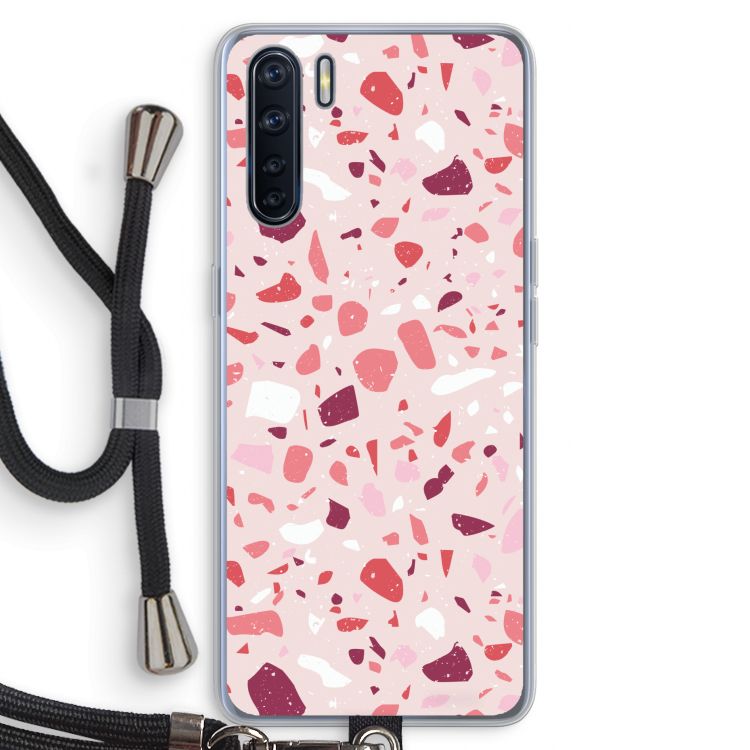 Terrazzo N°15: Oppo A91 Transparant Hoesje met koord