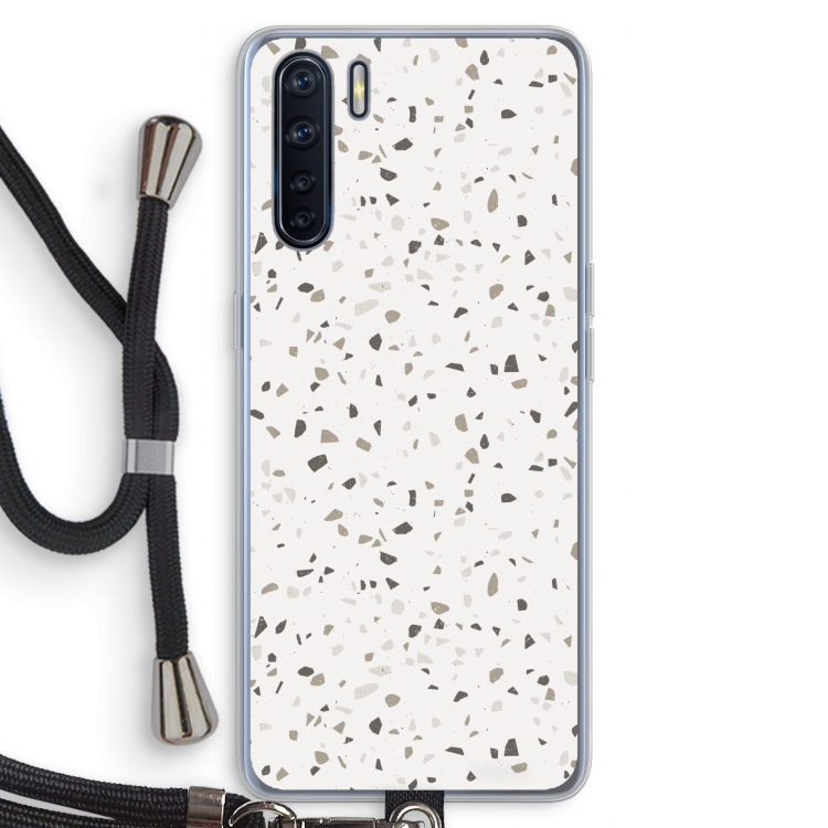 Terrazzo N°14: Oppo A91 Transparant Hoesje met koord