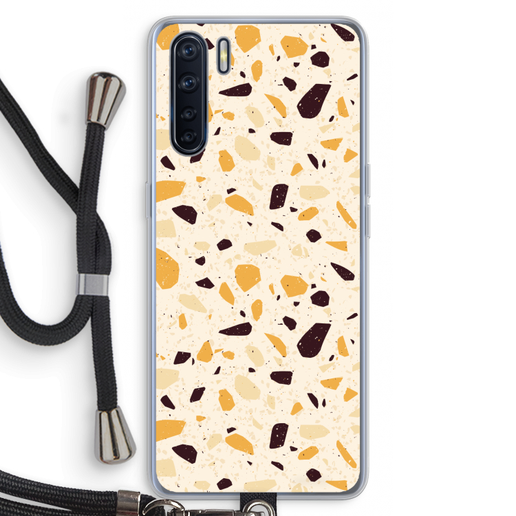 Terrazzo N°13: Oppo A91 Transparant Hoesje met koord