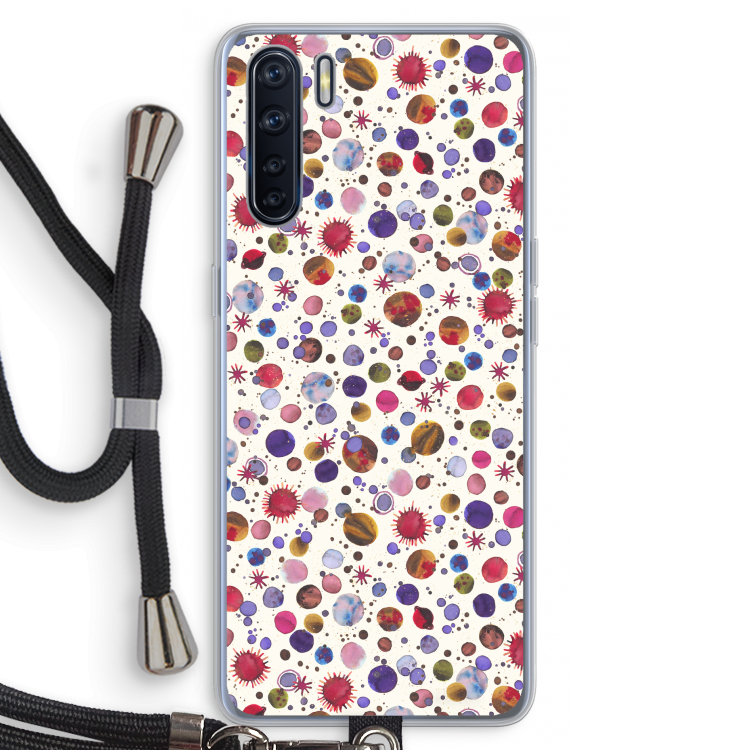 Planets Space: Oppo A91 Transparant Hoesje met koord