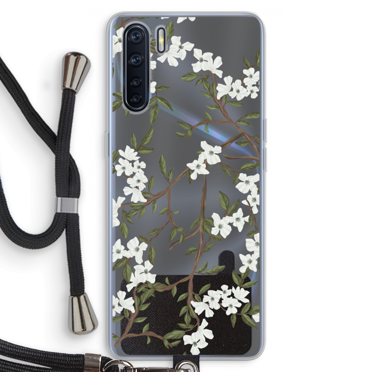Blossoming spring: Oppo A91 Transparant Hoesje met koord